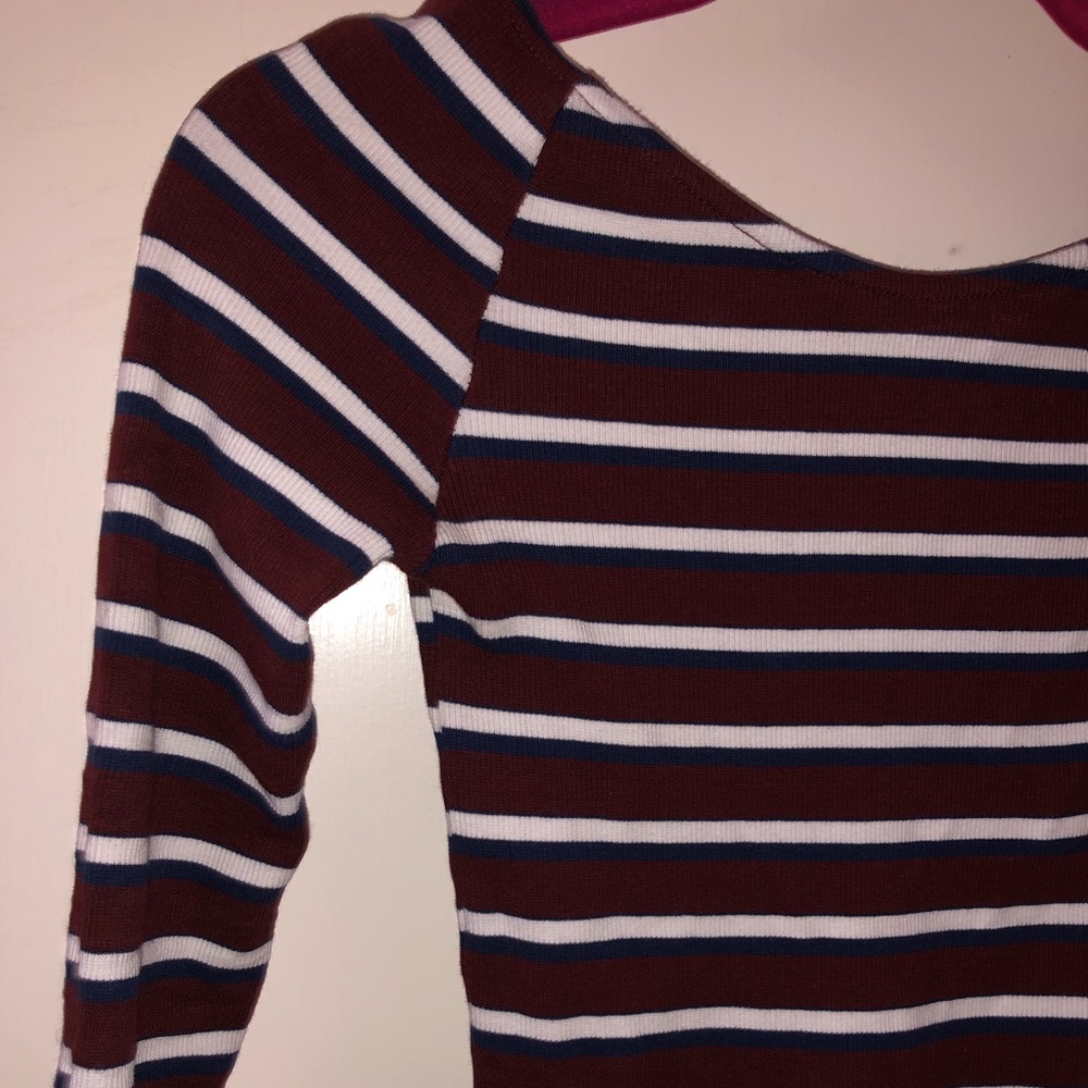 Zara trafaluc striped long sleeve top - Picture 2 of 3